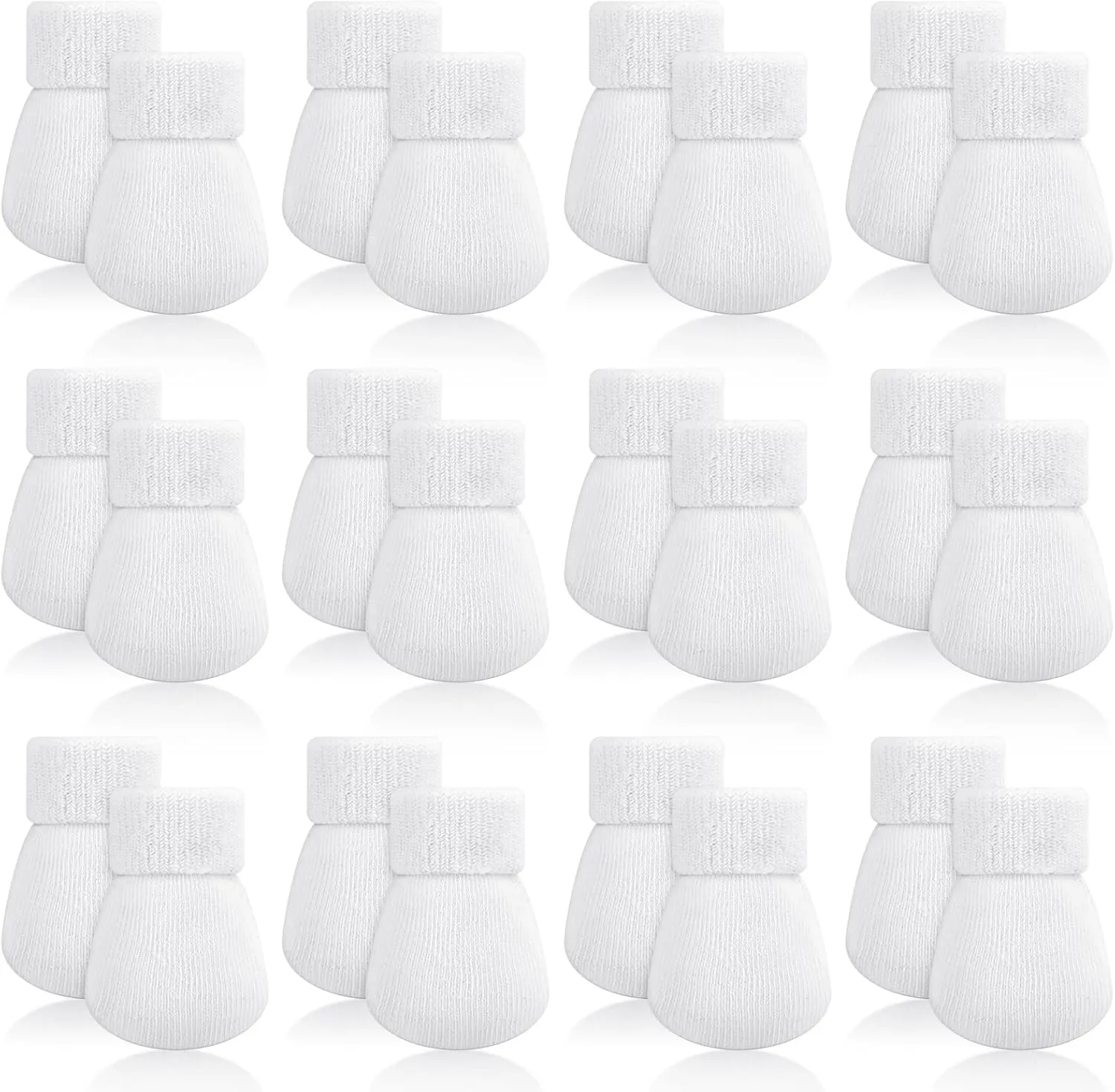 12 Pairs Baby Preemie Mittens Preemie Gloves No Scratch Baby Mittens Newborn Cotton Gloves for Premature Newborn Girls Boys