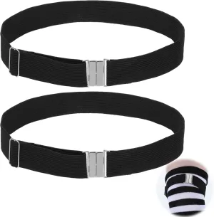 2 Pcs Women's Thigh Garter Belt Adjustable Thigh Garters Belts Elastic Garter Belt with Buckle Plus Size Leg Harness