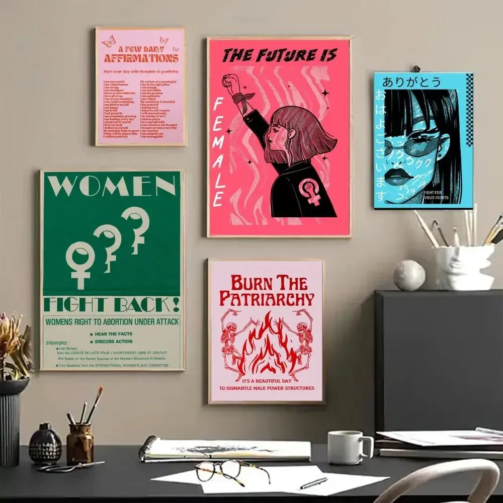 Abstract Feminist Poster