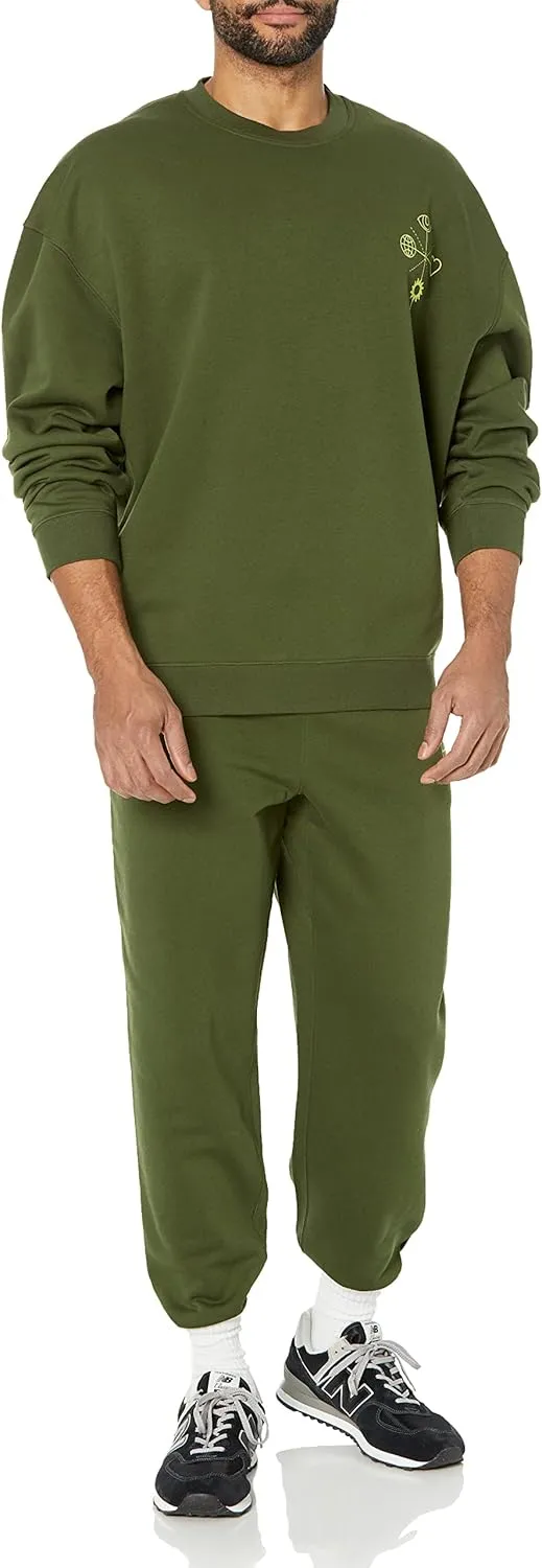 Amazon Essentials Relaxed-Fit Sweatpants for Men - Closed-Bottom, Big & Tall Options