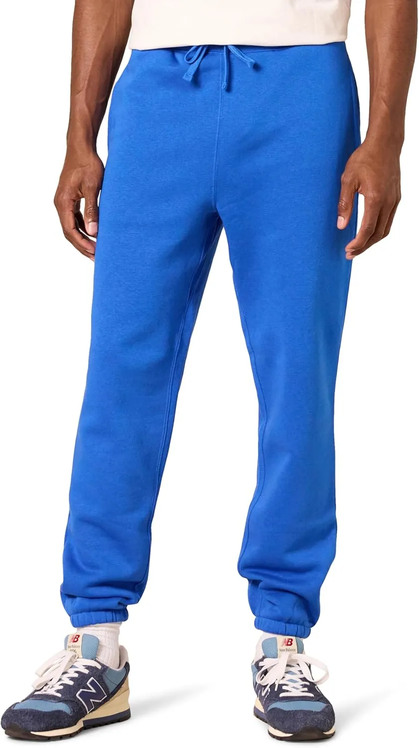 Amazon Essentials Relaxed-Fit Sweatpants for Men - Closed-Bottom, Big & Tall Options