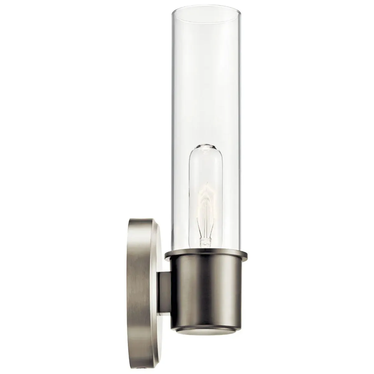 Aviv 13" 1-Light Wall Sconce, Brushed Nickel Finish