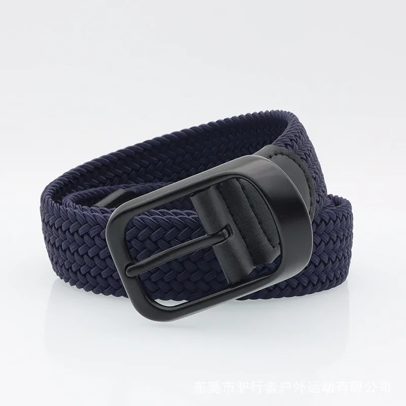 Belt Comfort and Casual Men's Leather Belt Elastic Elastic Woven Women's Belt