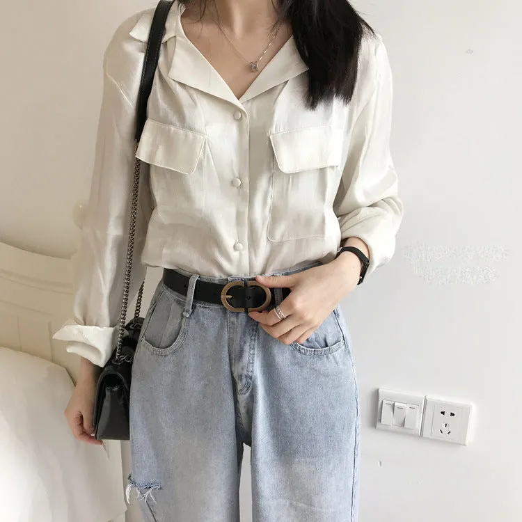Belt Versatile High Quality Casual Belt Women's Leather Two-Layer Belt Slim Waist Belt
