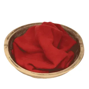Blackberry Primitives ~ Tomato SOLID Hand-Dyed Wool Fabric Fat Quarter