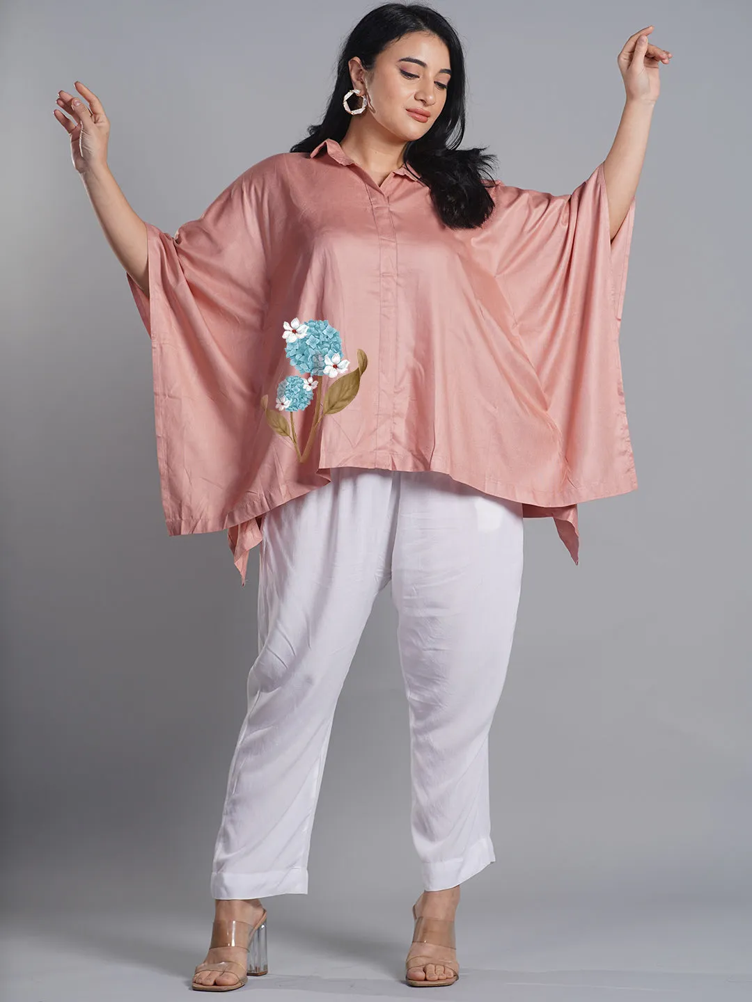 Blush Kaftan Top - BlueAllium