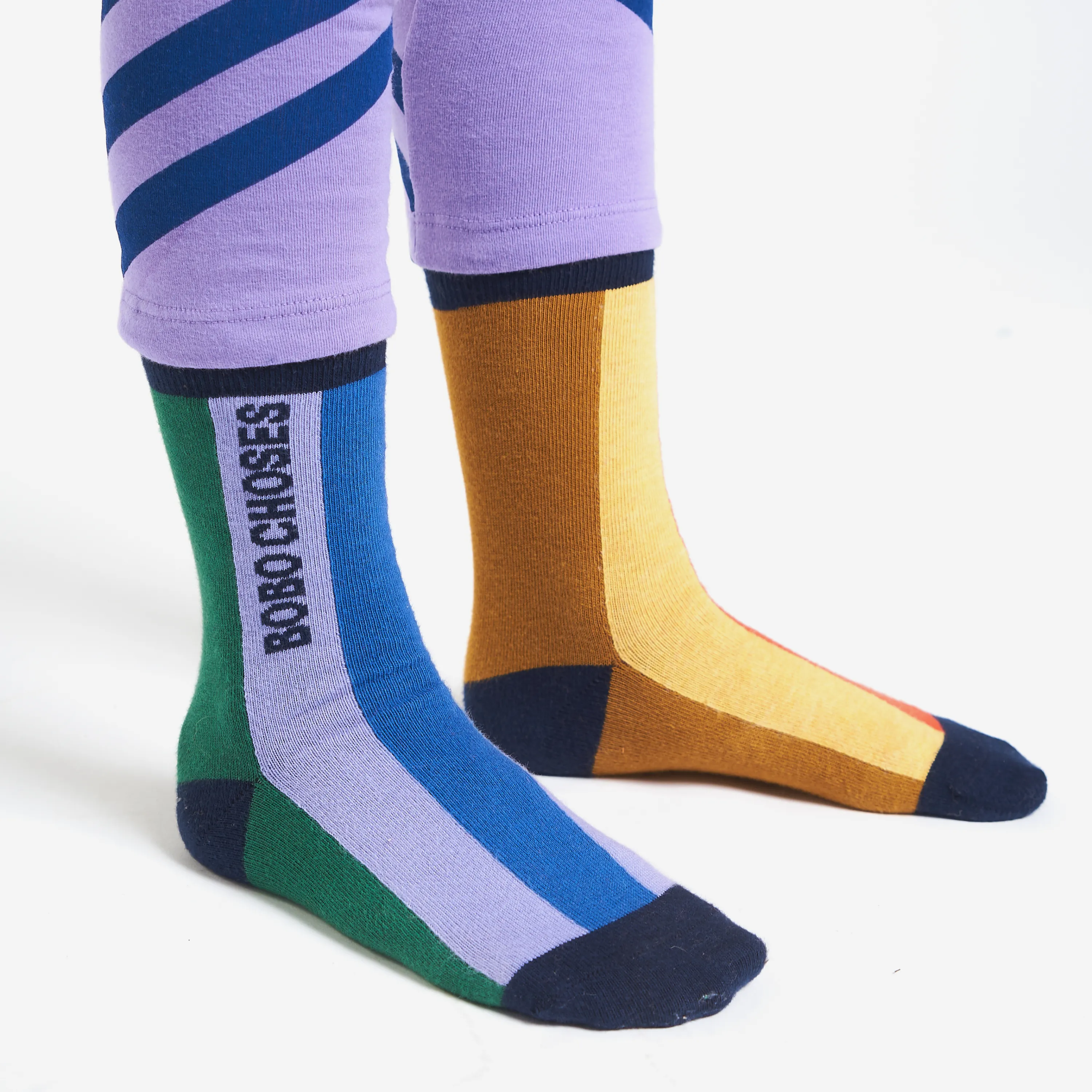 Bobo Choses Multi color Stripes Long Socks