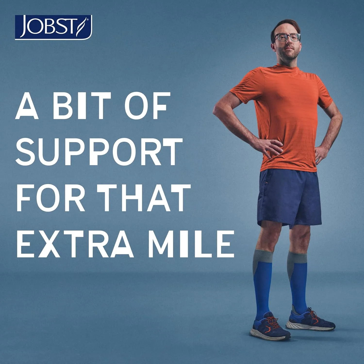 BSN Medical 7529000 JOBST Sock, Knee High, 20-30 mmHg, Closed Toe, Small, White/Grey