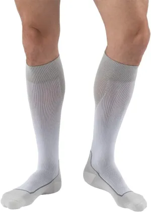 BSN Medical 7529000 JOBST Sock, Knee High, 20-30 mmHg, Closed Toe, Small, White/Grey