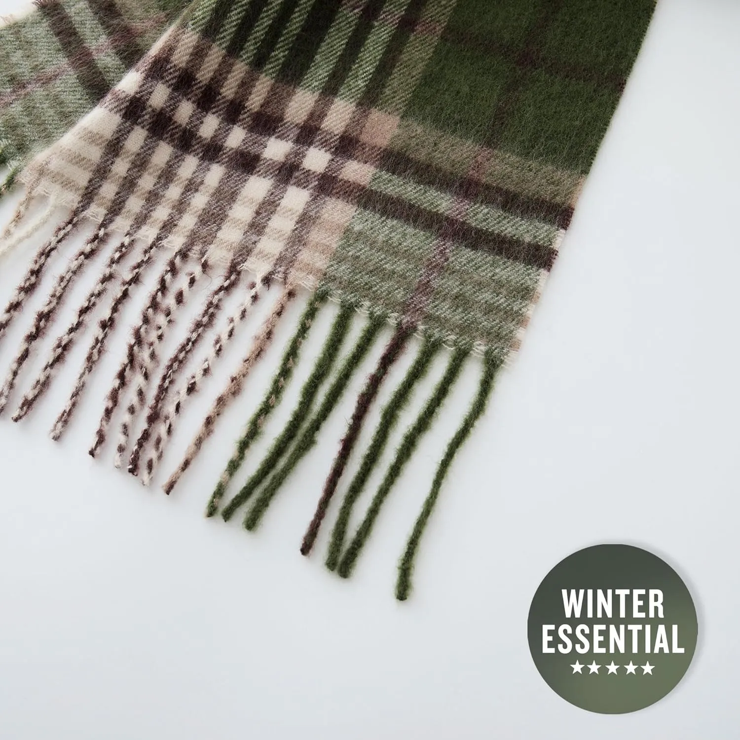 CALVIN & OLIVIA Ultra-Soft Winter Cashmere Feel Scarf Warm Long Unisex Winter Scarves Perfect Holiday Gift for Women Men