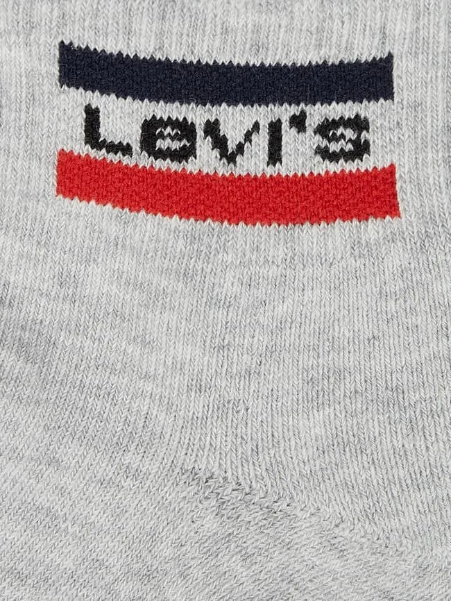 Elastic filled socks, pack of 2 Levi's, gray