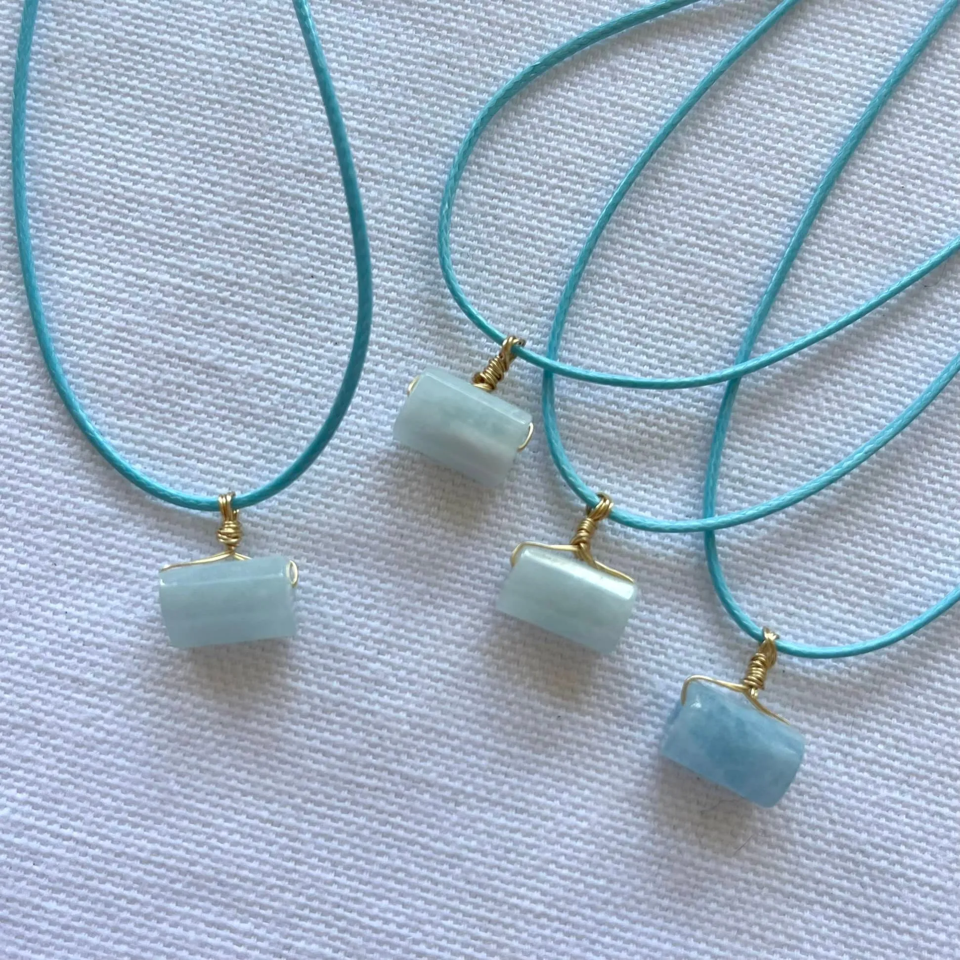 Eternity Pendant - Aquamarine