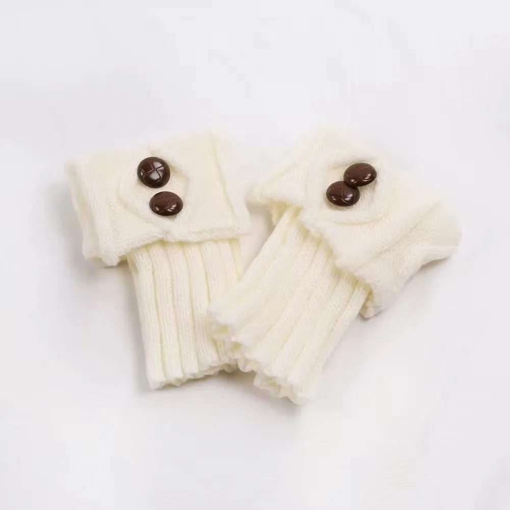 Fashion Button Warm Foot Sock