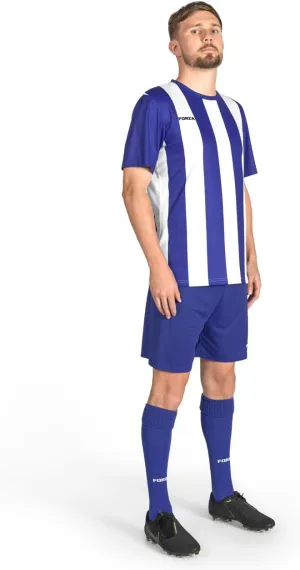 FORZA Mens Striped Soccer Uniform | Includes Jersey, Shorts, and Knee-High Socks  Available in Sizes XS-XXL