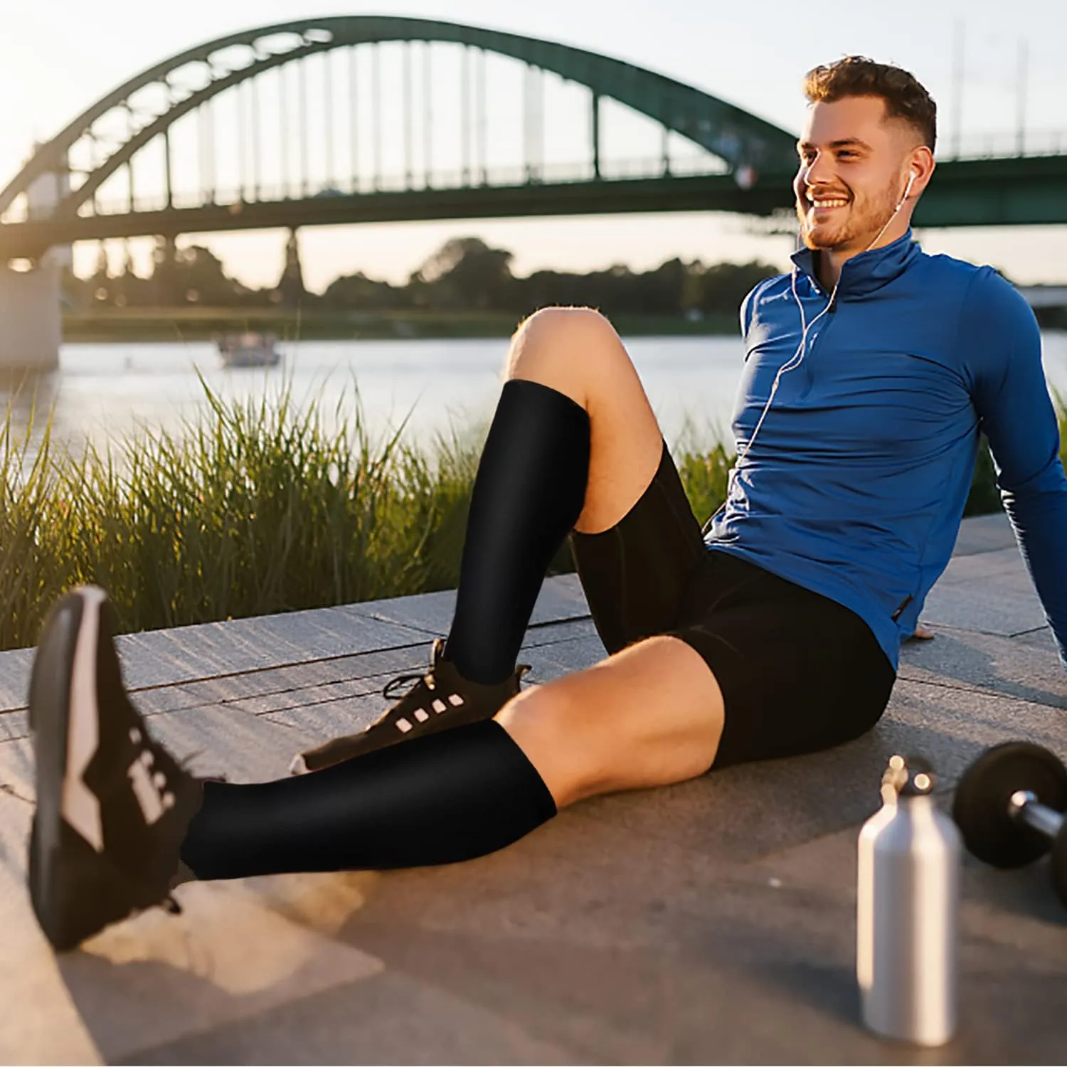FuelMeFoot Compression Socks For Women Men - Graduated Support Knee High Socks For Nurses, Travel, Athletic