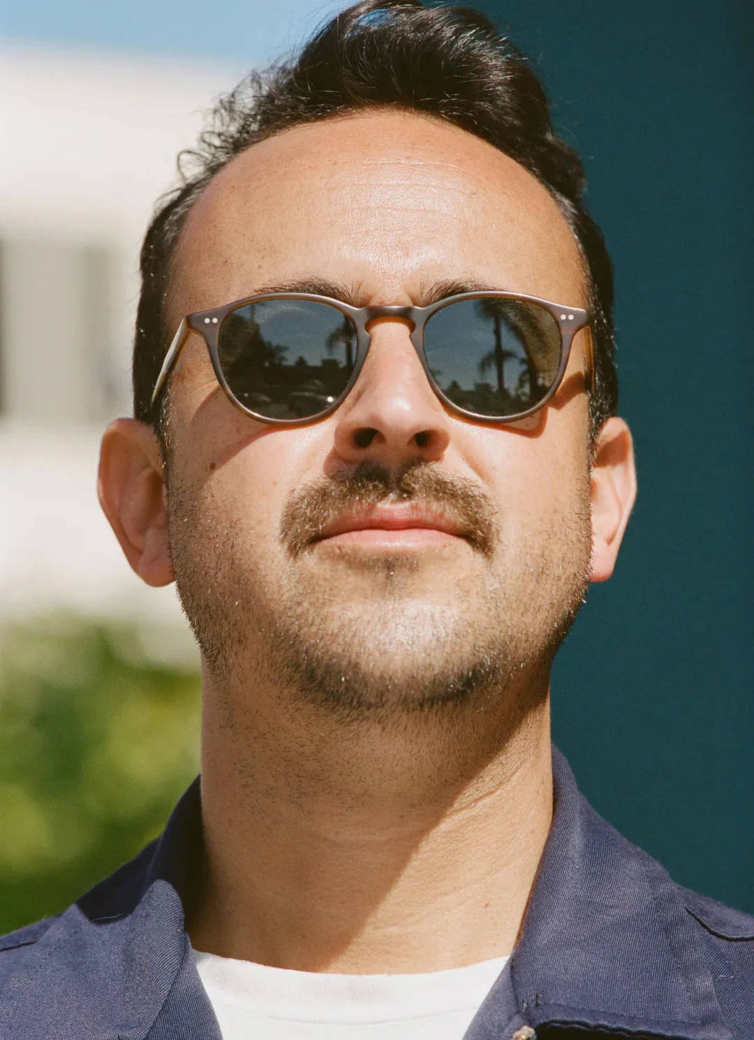 Hampton Sun Matte Saddle Tortoise  / Semi Flat Blue Smoke Lens
