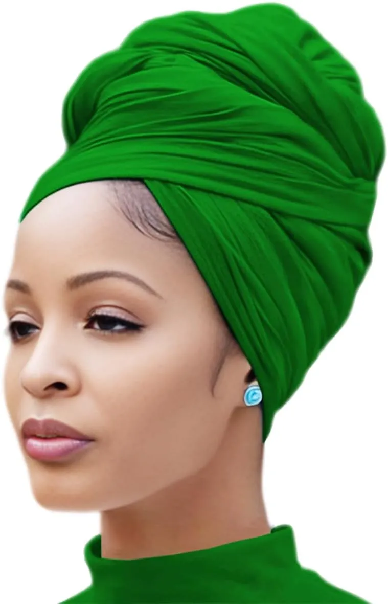 Head Wraps for Black Women Stretch Headwraps Large Hair Wraps Hijab Scarves for Muslim Head Scarf Turban Headbands