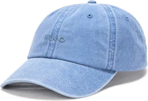 HUGO Men's Washed Out Small Logo Cotton Baseball Hat