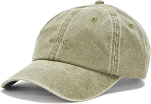 HUGO Men's Washed Out Small Logo Cotton Baseball Hat