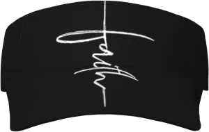 Jesus Sport Sun Visor Hat Fashion Empty Top Baseball Sun Cap Golf Tennis Visor for Women Men