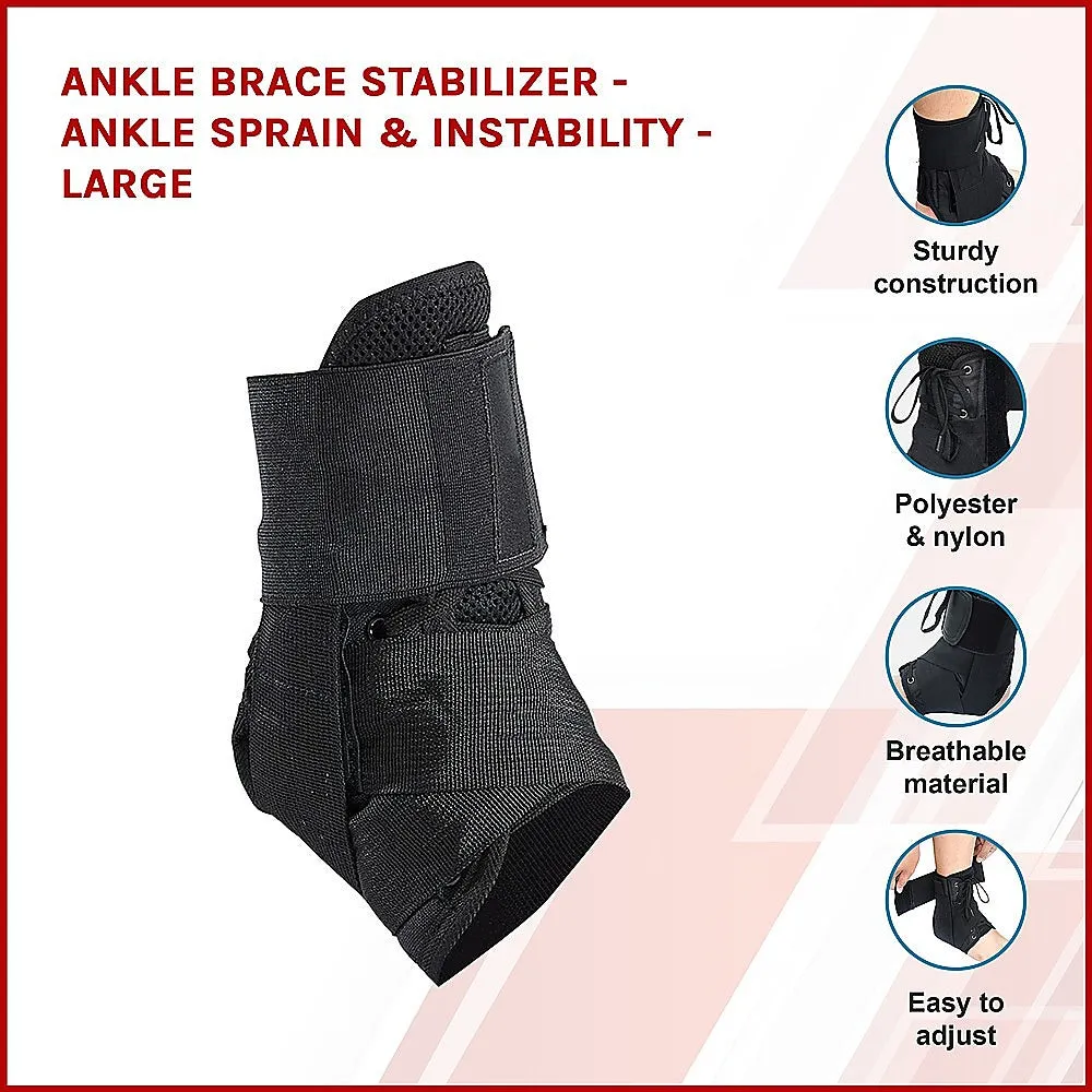 Large Lightweight Breathable Ankle Brace Stabilizer