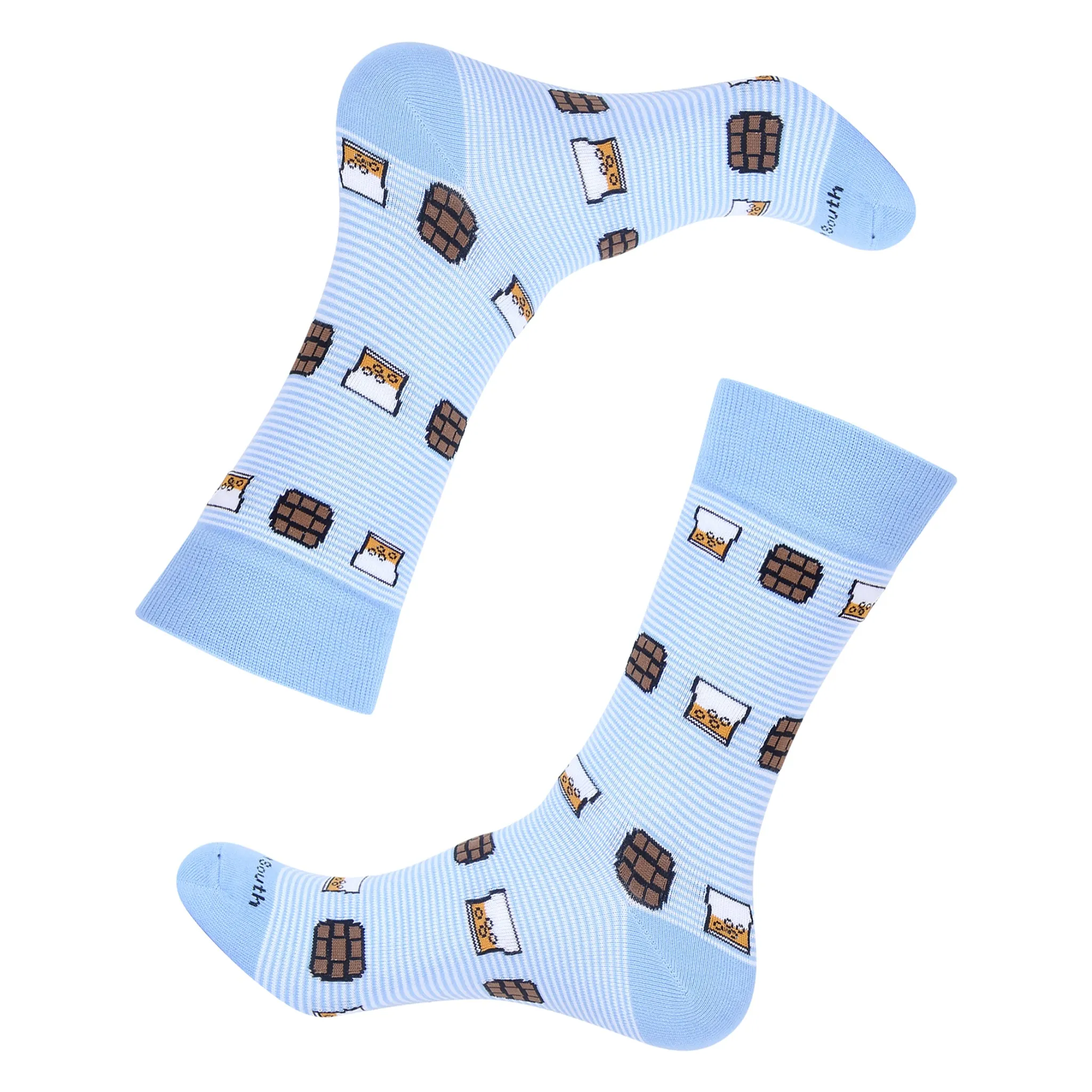 Light Blue Stripe On The Rocks Socks