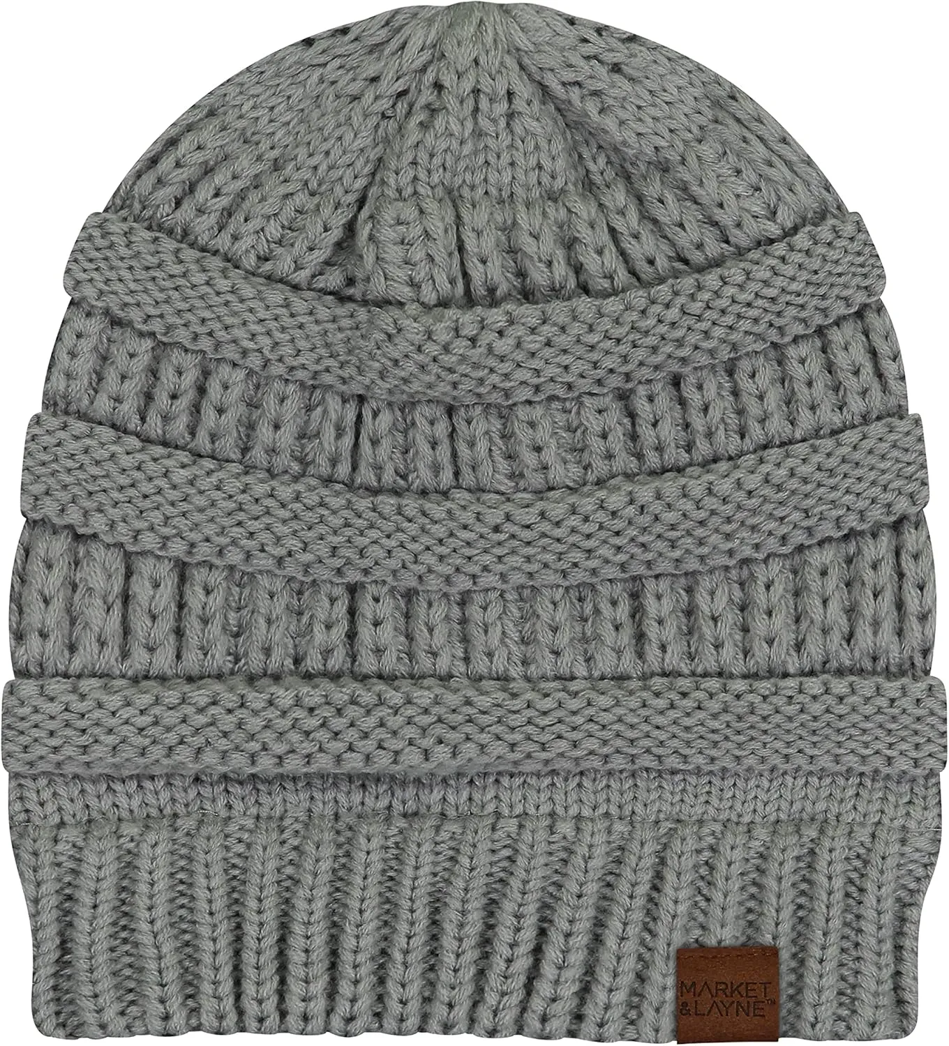 Market & Layne Beanies Women Warm Winter Beanie for Women Thick Chunky Knit Beanie Hats for Women Winter Hats for Women