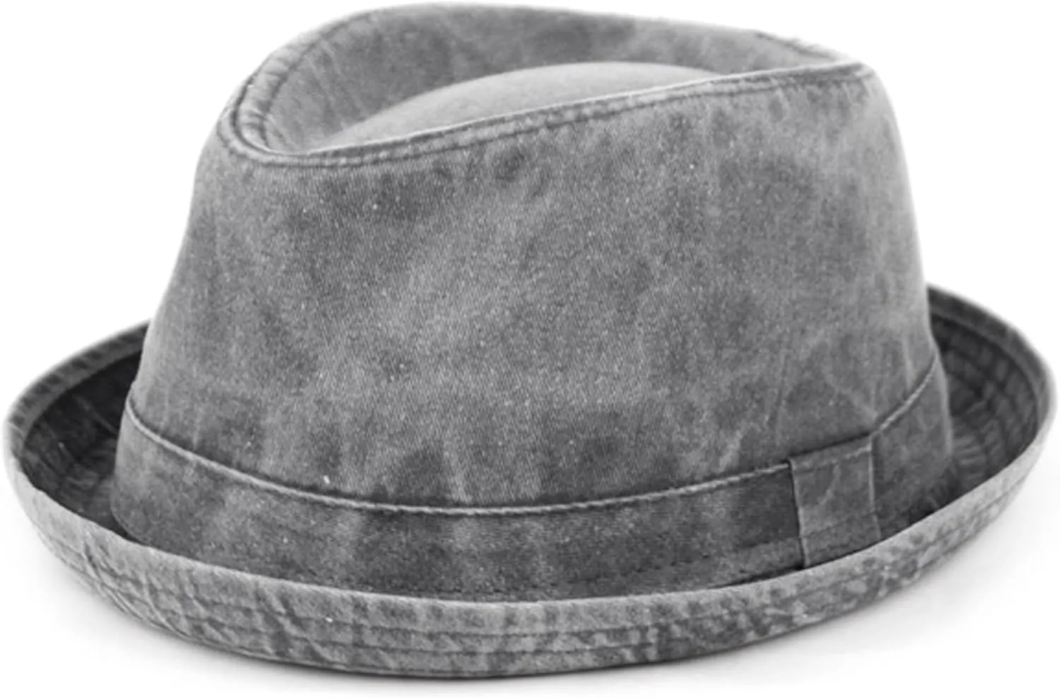 Men's Casual Vintage Style Washed Cotton Fedora Hat