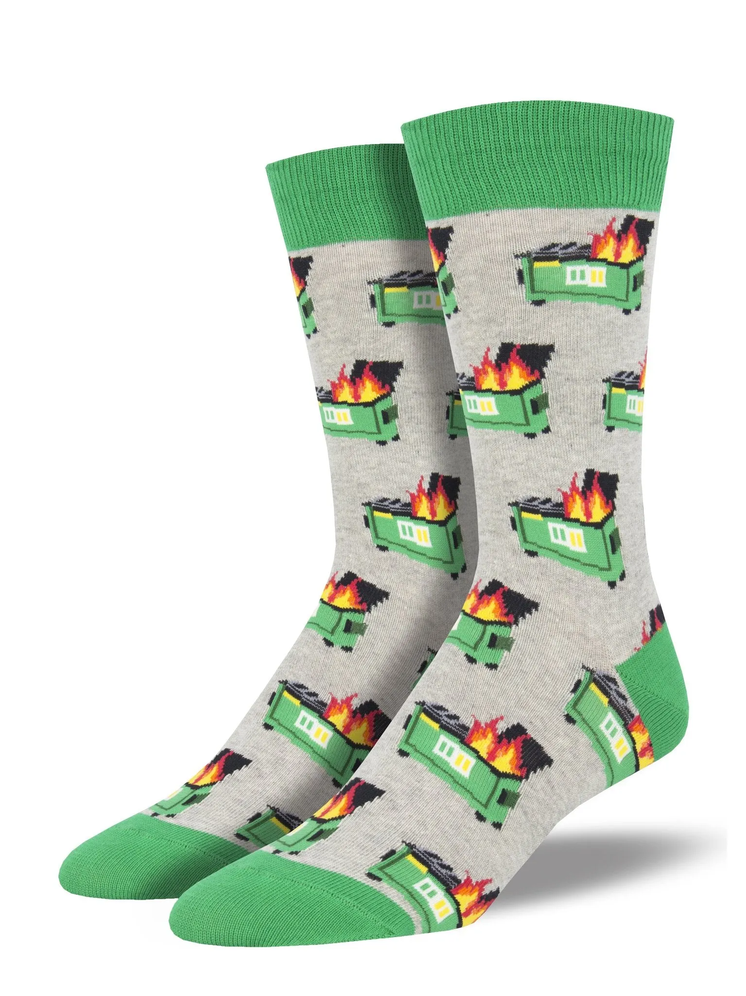 Men's Dumpster Fire Crew (Gray Heather)