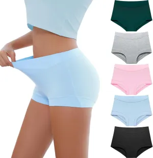 Migbean Boy Shorts Underwear for Women - Boxers for Women,womens Cotton Underwear,Boyshorts for Women,Cotton Boyshorts