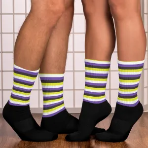 NonBinary Pride Socks
