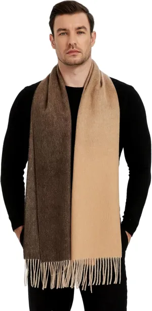 Novawo Mens Wool Scarf Warm and Soft Long Scarves Winter Stylish Scarves