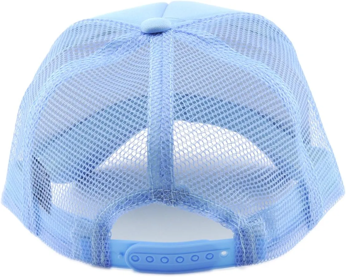 NYFASHION101 Blank Mesh Adjustable Snapback Cotton 6-Panel Trucker Hat Cap