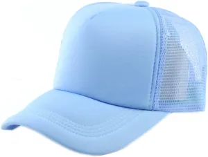 NYFASHION101 Blank Mesh Adjustable Snapback Cotton 6-Panel Trucker Hat Cap