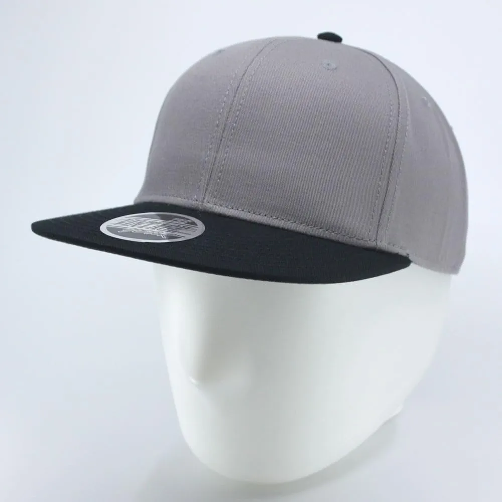 Premium Plain Cotton Twill Adjustable Flat Bill Snapback Hats Baseball Caps