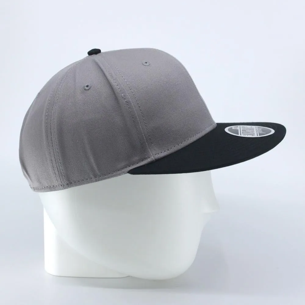 Premium Plain Cotton Twill Adjustable Flat Bill Snapback Hats Baseball Caps