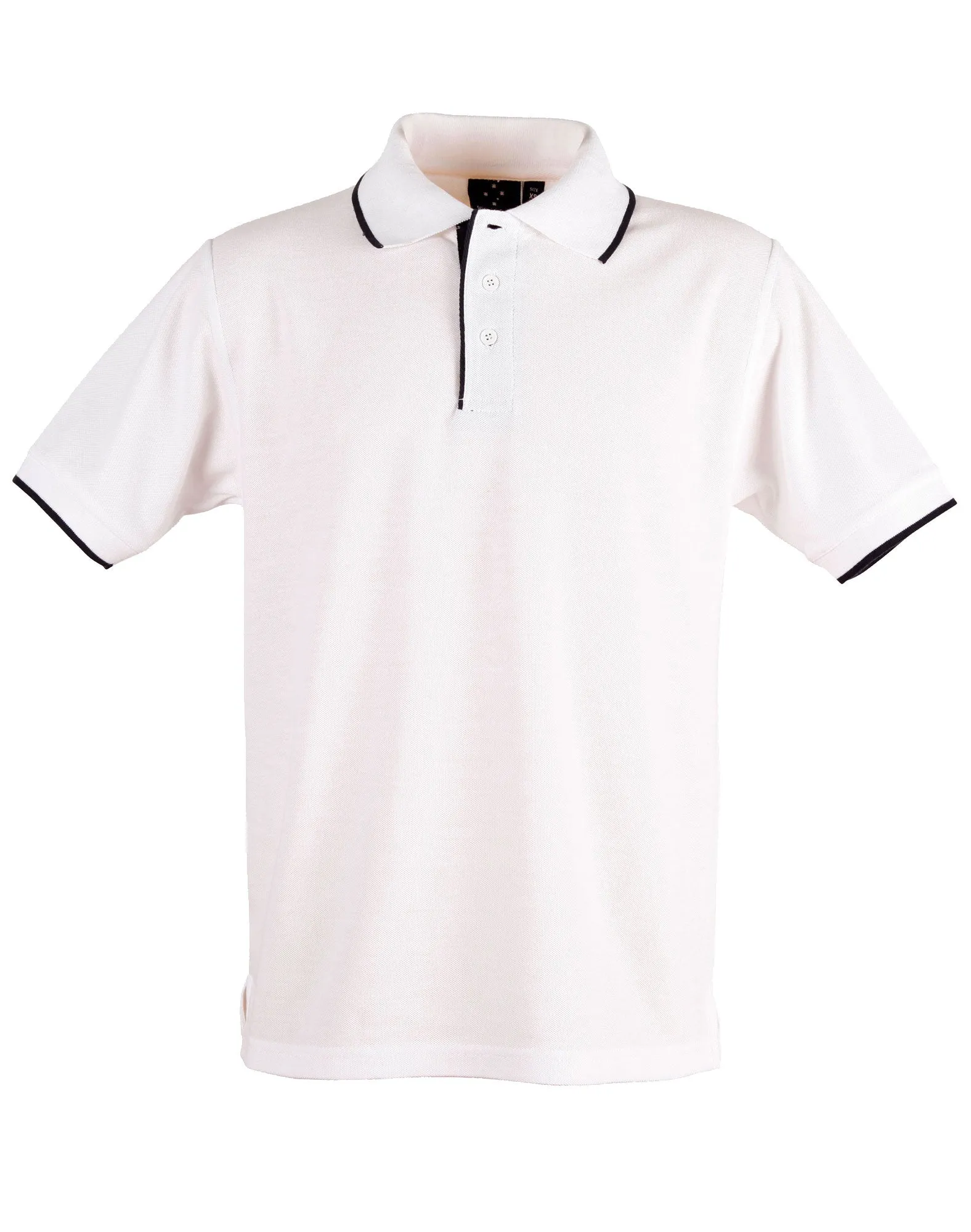 [PS08] Men's PolyCotton Contrast Pique Polo