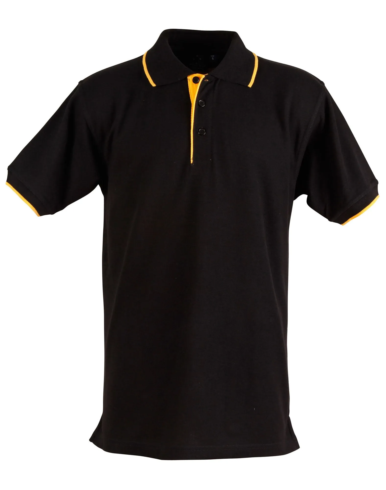 [PS08] Men's PolyCotton Contrast Pique Polo