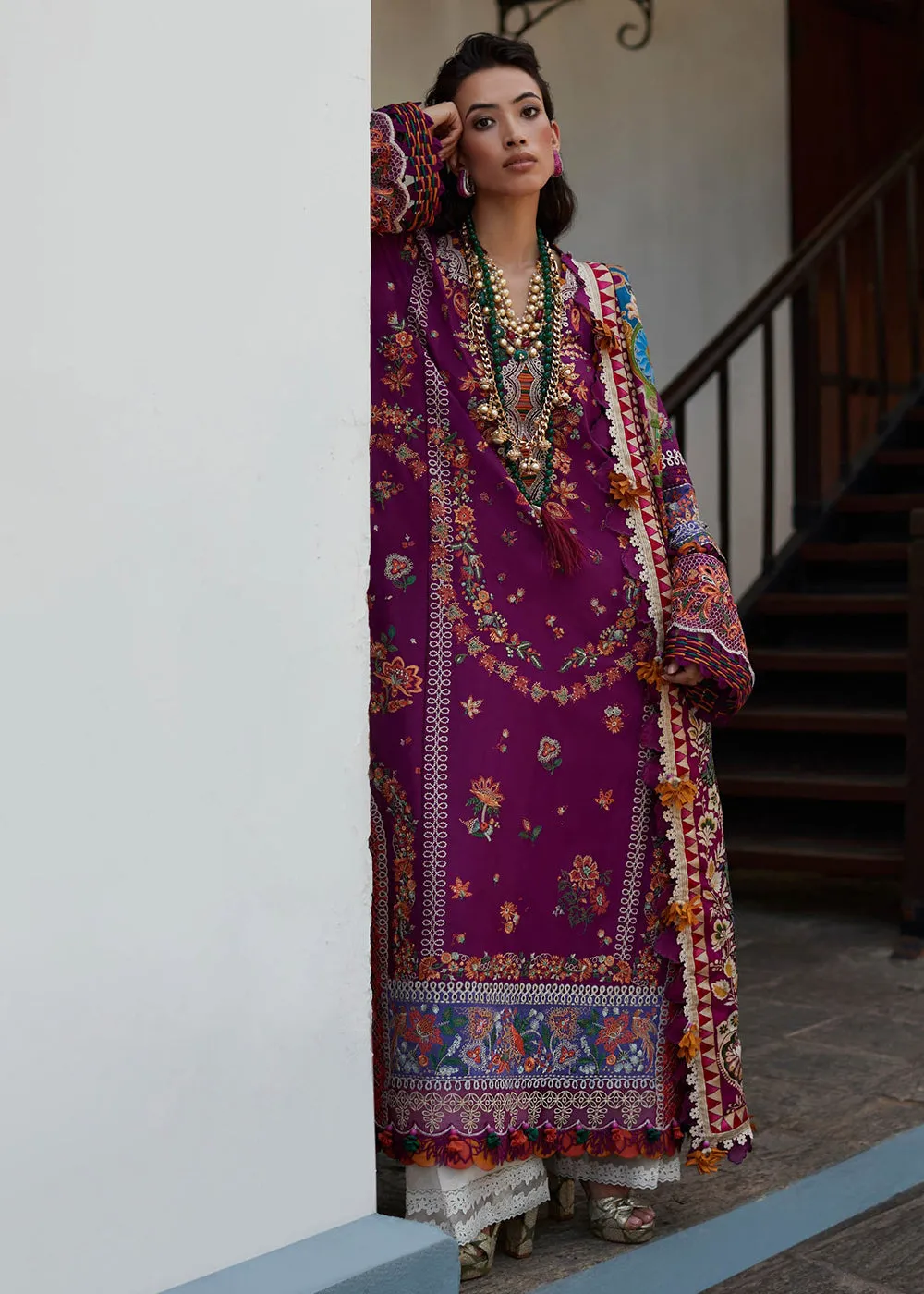 Purple Lawn Suit - Elan - Luxury Lawn '23 - AALIA-EL23-08B