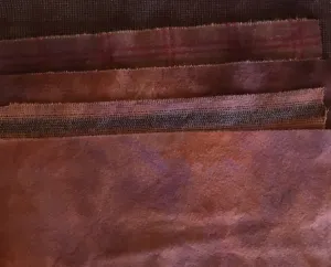 REDDISH BROWN Hand Dyed Wool Bundle for Primitive Rug Hooking and Wool Applique