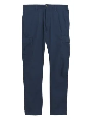 Slim Fit Pure Cotton Ripstop Cargo Trousers