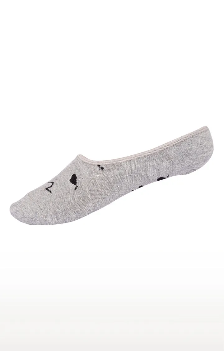 Spykar Navy and Grey Printed Socks - Pair Of 2