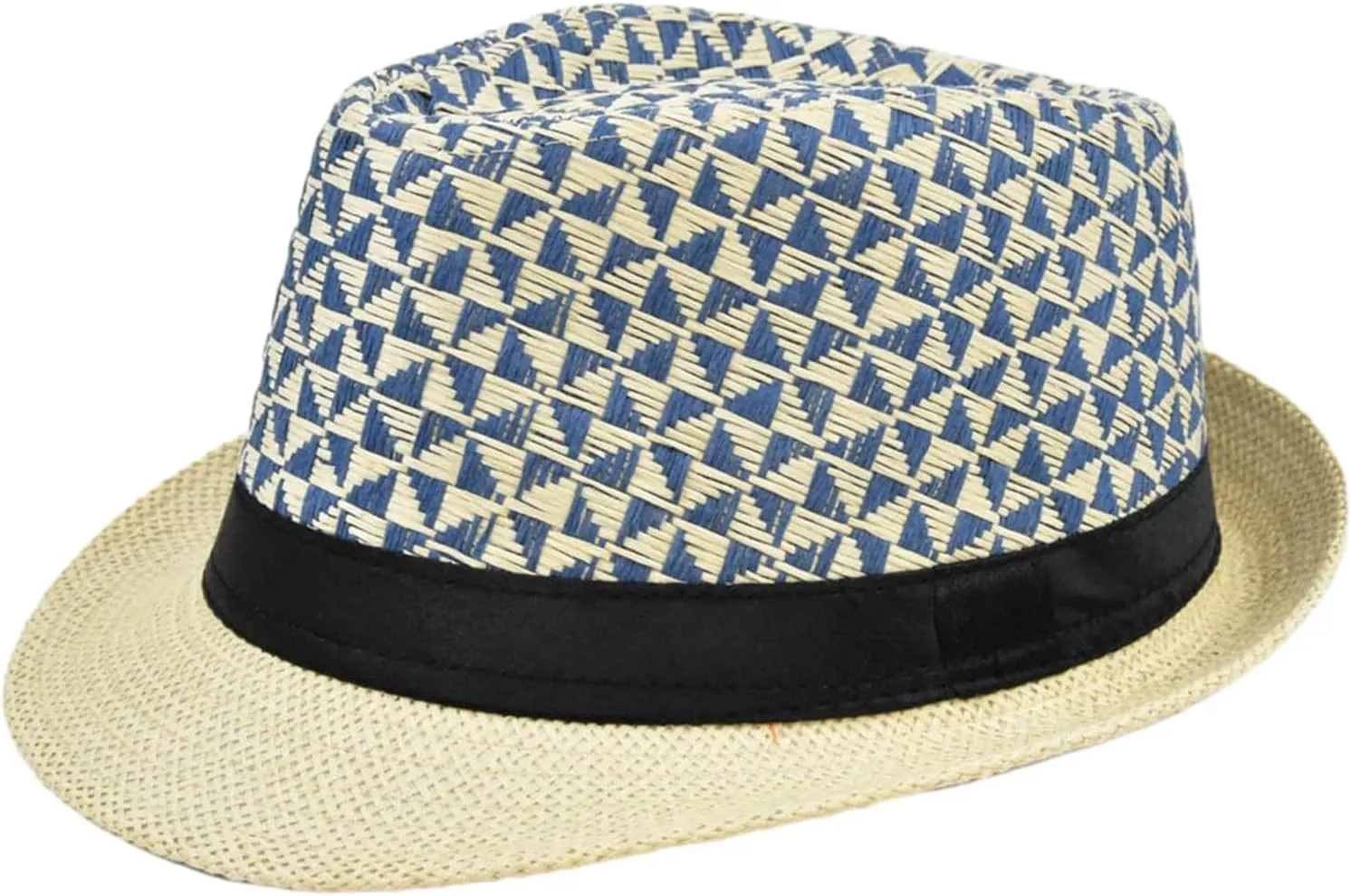 Straw Fedora Hat Straw British Style Straw Beach Hat Straw Hat Straw Panama Hat Panama Fedora Hat Tropical Printed