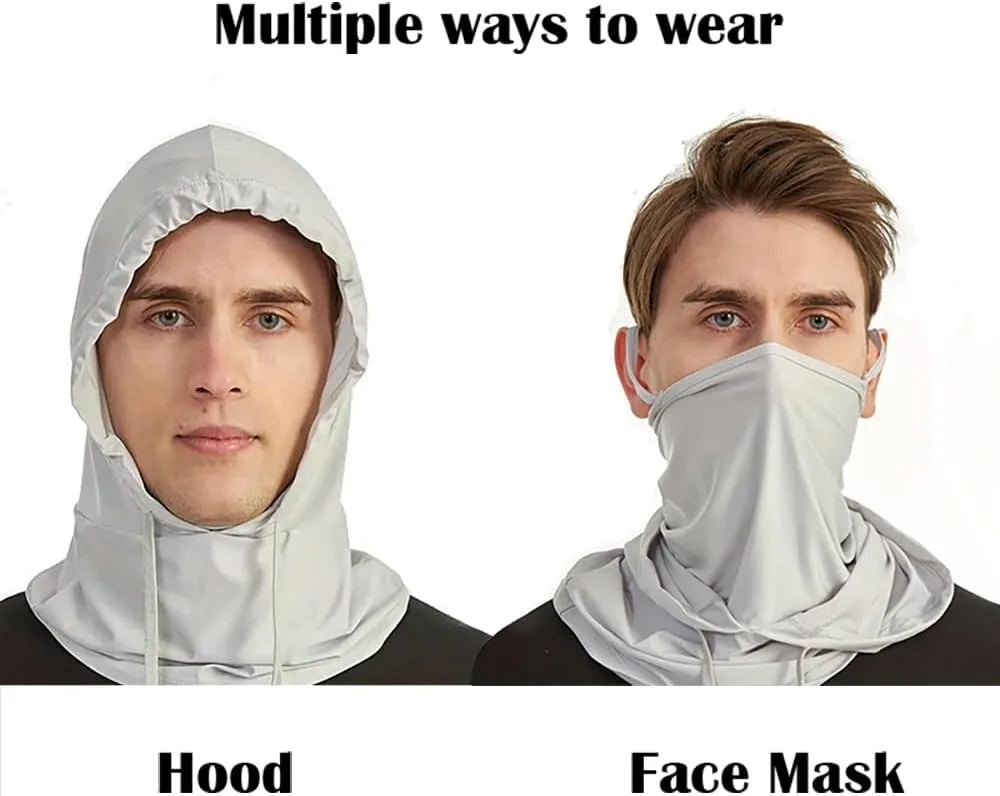 Sun UV Protective Balaclava Hood Mask Breathable Full Head Mask Face Cover for Men & Women Motorcycle Cycling Fishing