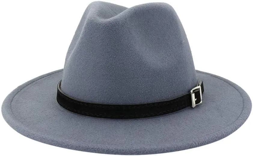 Unisex Classic 20s Fedora Hat with and Men & Women Casual Jazz Cap Vintage Panama Hat for Men 1920s