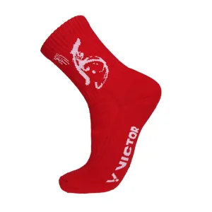 Victor Unisex Sport Crew Socks SK-CNYT101D [Red]
