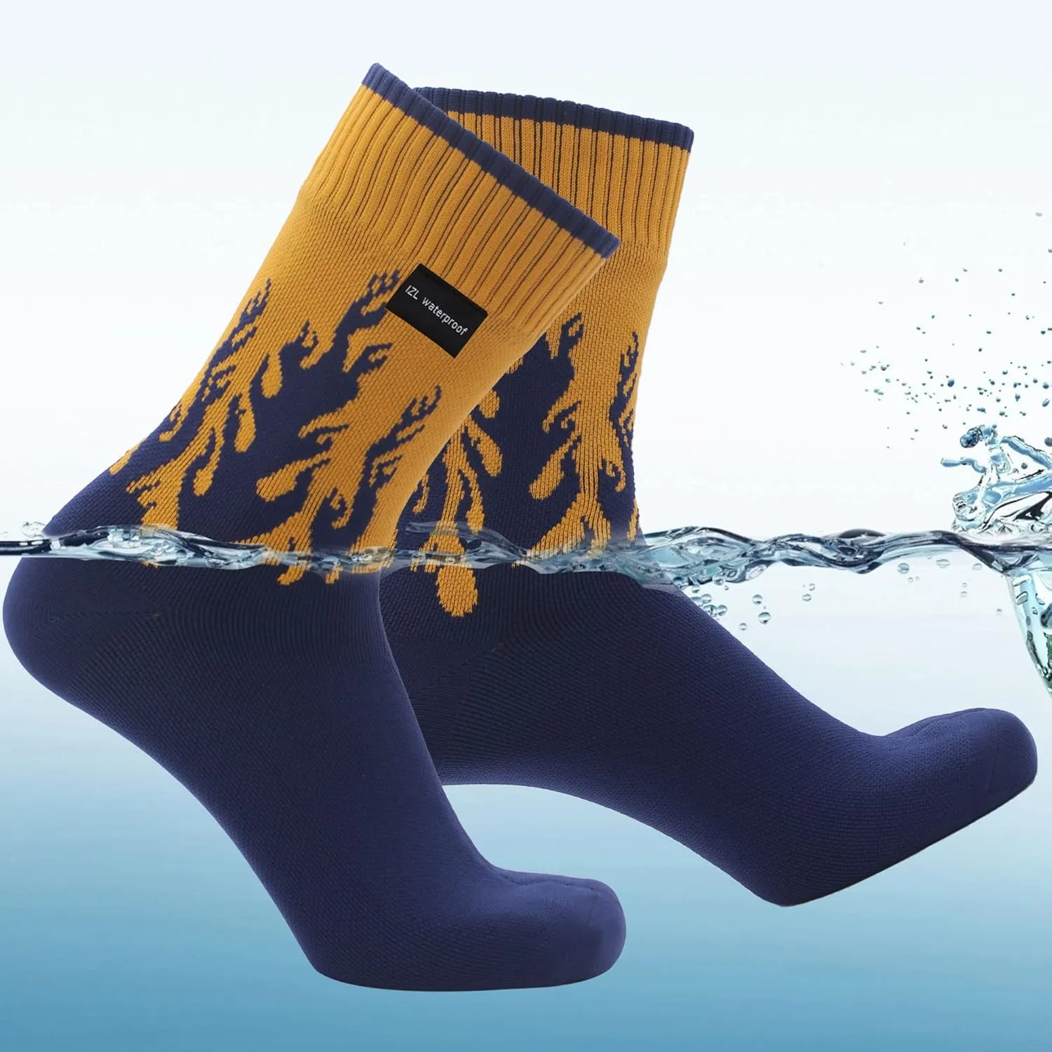 Waterproof Socks for Men Women, Outdoor Sports Breathable Waterproof Socks for Hiking Camping Wading Trekking